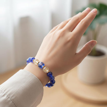 Handmade Glow-in-the-Dark Beaded Bracelet, Luminous Wrist Accessory, Fashion Bracelet for Women, Ideal Gift for Night Events, Parties & Birthdays