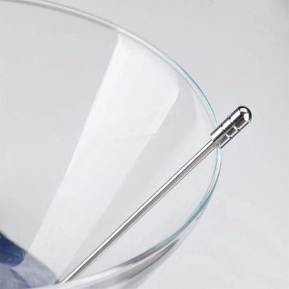 50 Pieces Stainless Steel Cocktail Picks Metal Martini Picks 4.3 inch