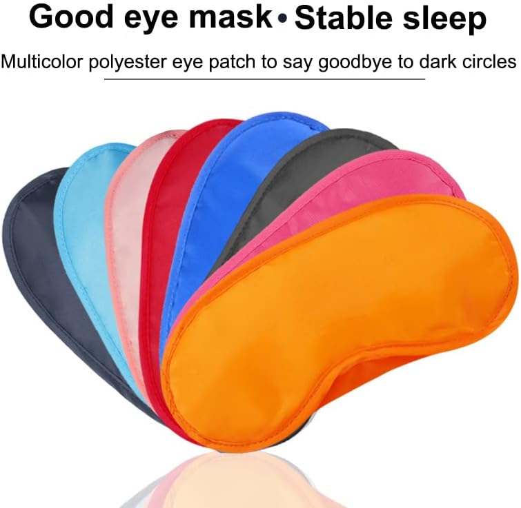 AKOAK 10 Pieces Game Party Sleep Travel Eye Mask, Lightweight Shading Eye Protection Rest Eye Mask, with Nose Pad and Adjustable Strap, Unisex (Pink)