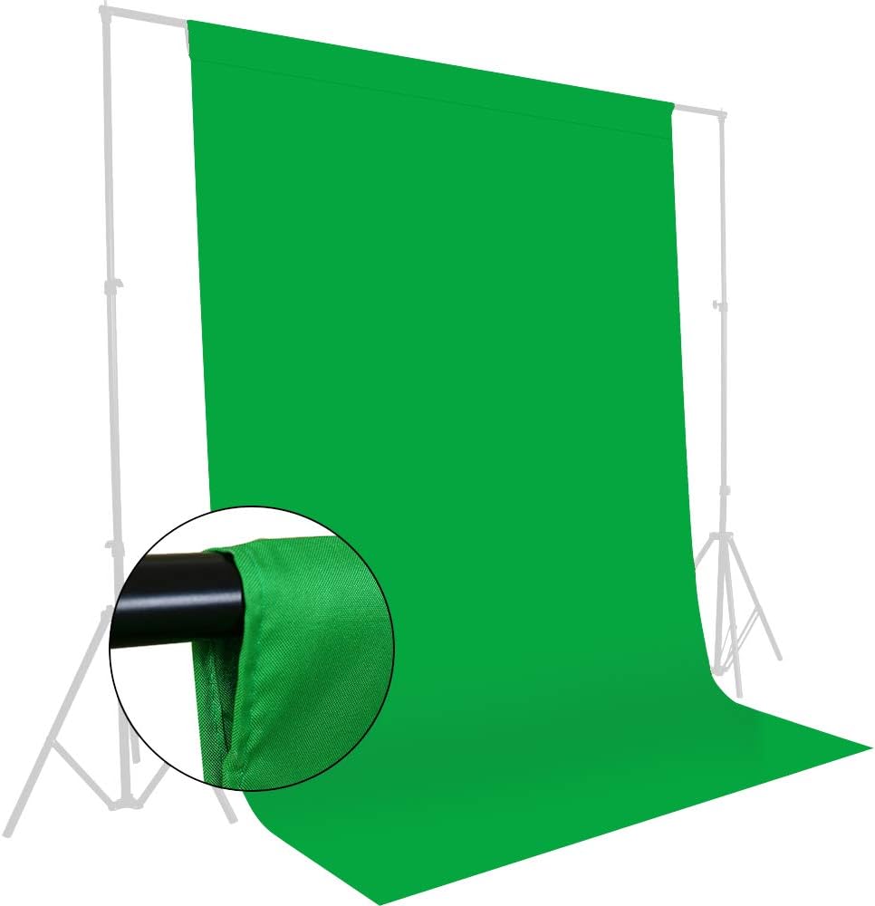 GFCC 8FTX10FT White Backdrop Background for Photography Photo Booth Backdrop for Photoshoot Background Screen Video Recording Parties Curtain