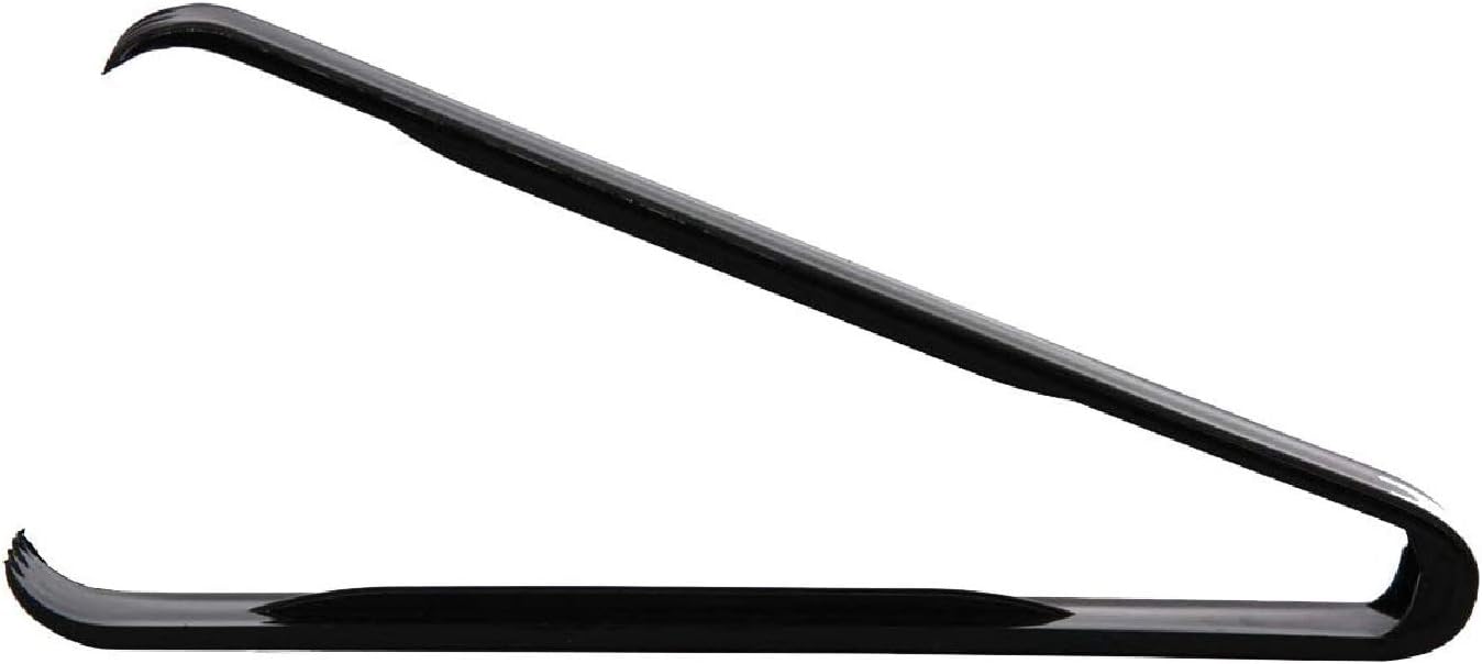 Party Essentials 6.5" Plastic Serving Tongs, 8-Count, Black