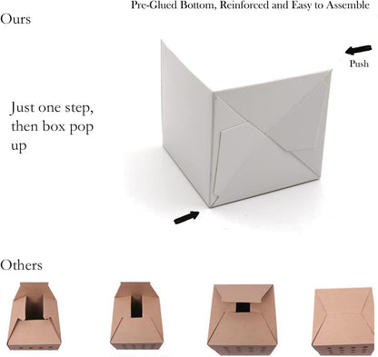 Oletx 24 Pcs Colorful Paper Gift Boxes, Small Candy Boxes Bulk, 3x3x3 inch Gift Box with Lids, Goodie Treat Boxes for Party Favors, Birthday Gifts, Wedding Gifts