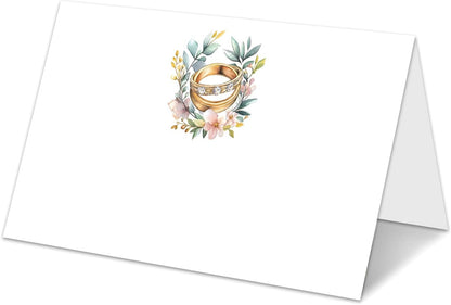 Blue Floral Place Cards for Table Setting, Birthday Baby Shower Folded Tent Cards Wedding Seating Cards for Bridal Shower, Anniversary, Engagement Food Name Card for Party Decoration, 25pcs /A10