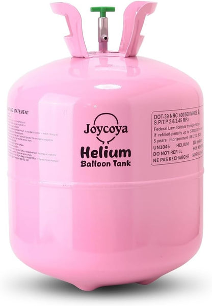 Helium Tank 22L for Balloons at Home Tank Up to 100 Latex Balloons,Latex Balloons and Ribbons Included 1 Box