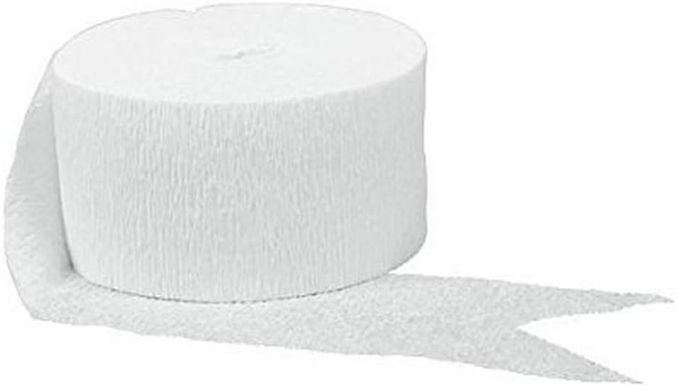 Amscan Premium Apple Red Crepe Paper Streamer - 81ft, 1 Piece - Perfect for Birthdays, Weddings, and Events