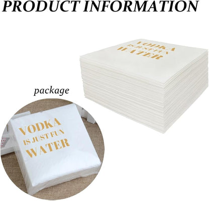 Funny Cocktail Napkins 100Pcs Funny Quotes Saying Disposable Paper Party Napkins 4.5 x 4.5 Two-ply (I Feel Sorry For People Who Don’t Know Us Napkins)