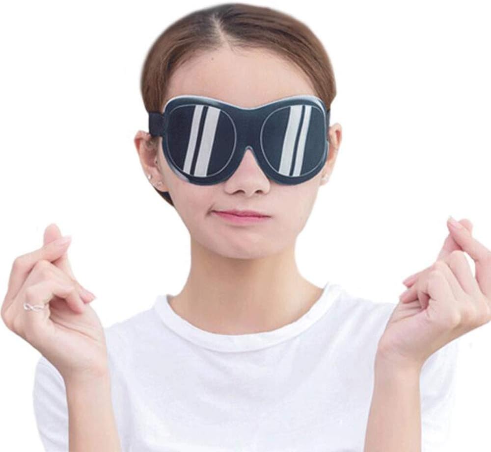 Honbay 3D Funny Eyeshade Soft Sleep Eye Mask with Adjustable Head Strap for Travel, Game, Party, Rest, Sleeping, etc (for Man)