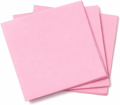 AH AMERICAN HOMESTEAD Cocktail Napkins-Disposable Beverage/Bar Napkins-White Linen-Like Square Napkins-Eco-Friendly & Compostable-Everyday Use, Party or Wedding 4.75inch x 4.75inch (100 Count, White)