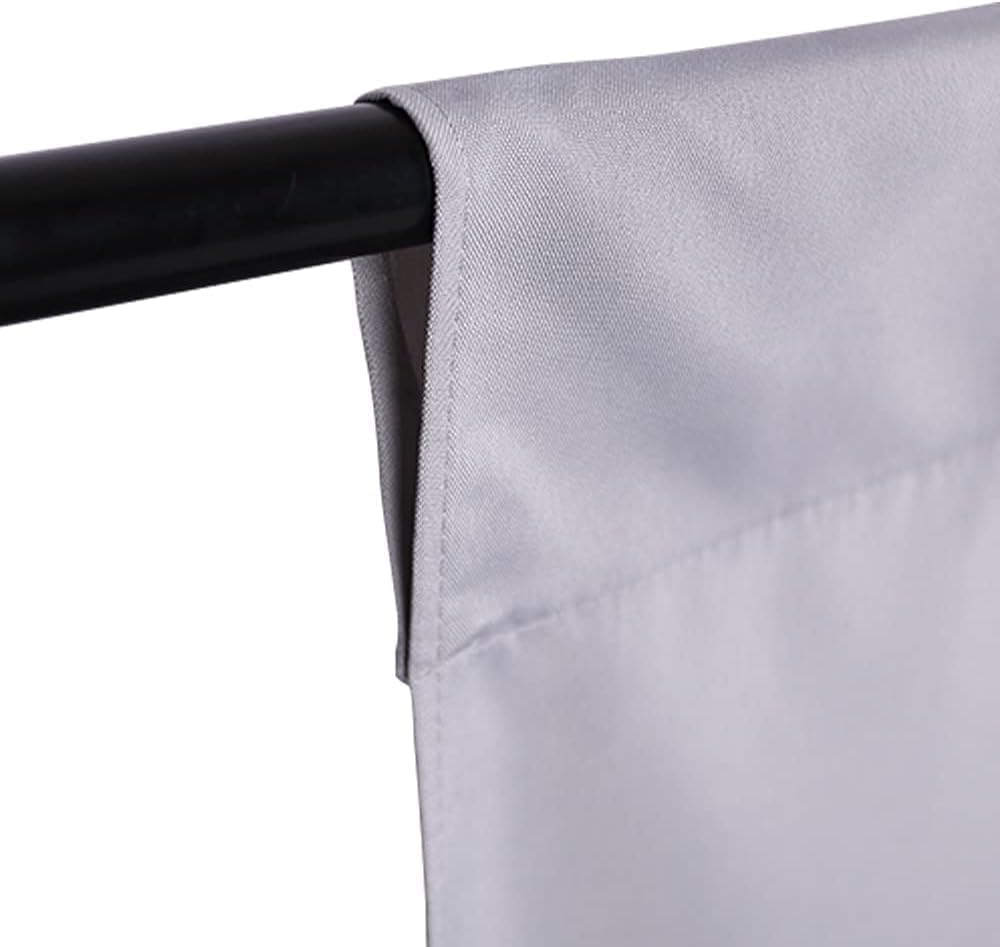 GFCC 8FTX10FT White Backdrop Background for Photography Photo Booth Backdrop for Photoshoot Background Screen Video Recording Parties Curtain