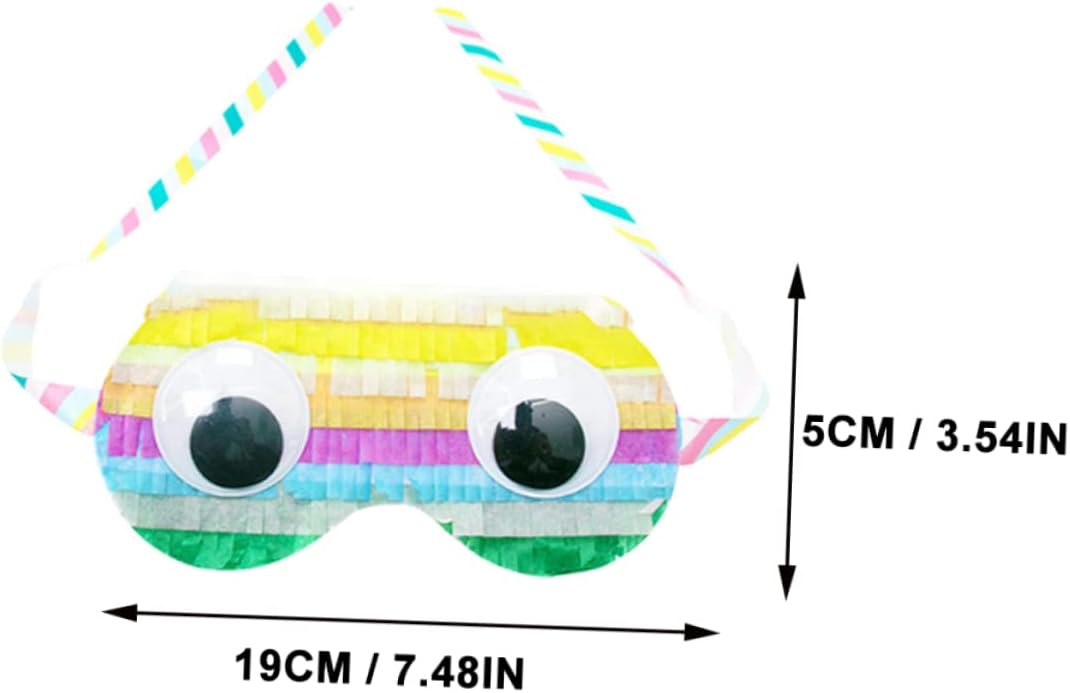 BESPORTBLE 2Pcs Paper Pinata Eye Masks for Birthday Party Game Supplies Fun Cosplay Accessories Lightweight for Celebrations and Photo Props