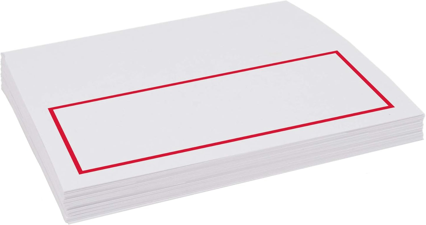 Single Line Border Printable Place Cards, Gold (Choose Color), Set of 60 (10 Sheets), Laser & Inkjet Printers - Wedding, Party, Dinner, and Special Events - Made in the USA