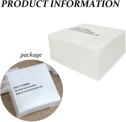 Funny Cocktail Napkins 100Pcs Funny Quotes Saying Disposable Paper Party Napkins 4.5 x 4.5 Two-ply (I Feel Sorry For People Who Don’t Know Us Napkins)