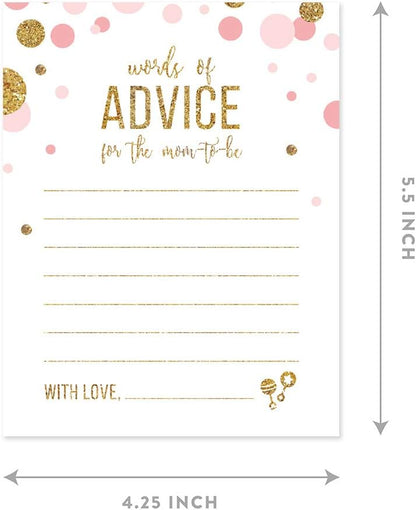 Andaz Press Blush Pink Gold Glitter Girl Baby Shower, Printable Table Tent Place Cards, 20-Pack, Seat Placement Cards Blank Place Cards For Table Settings Name Cards for Wedding, Graduation Food Cards - Colors A