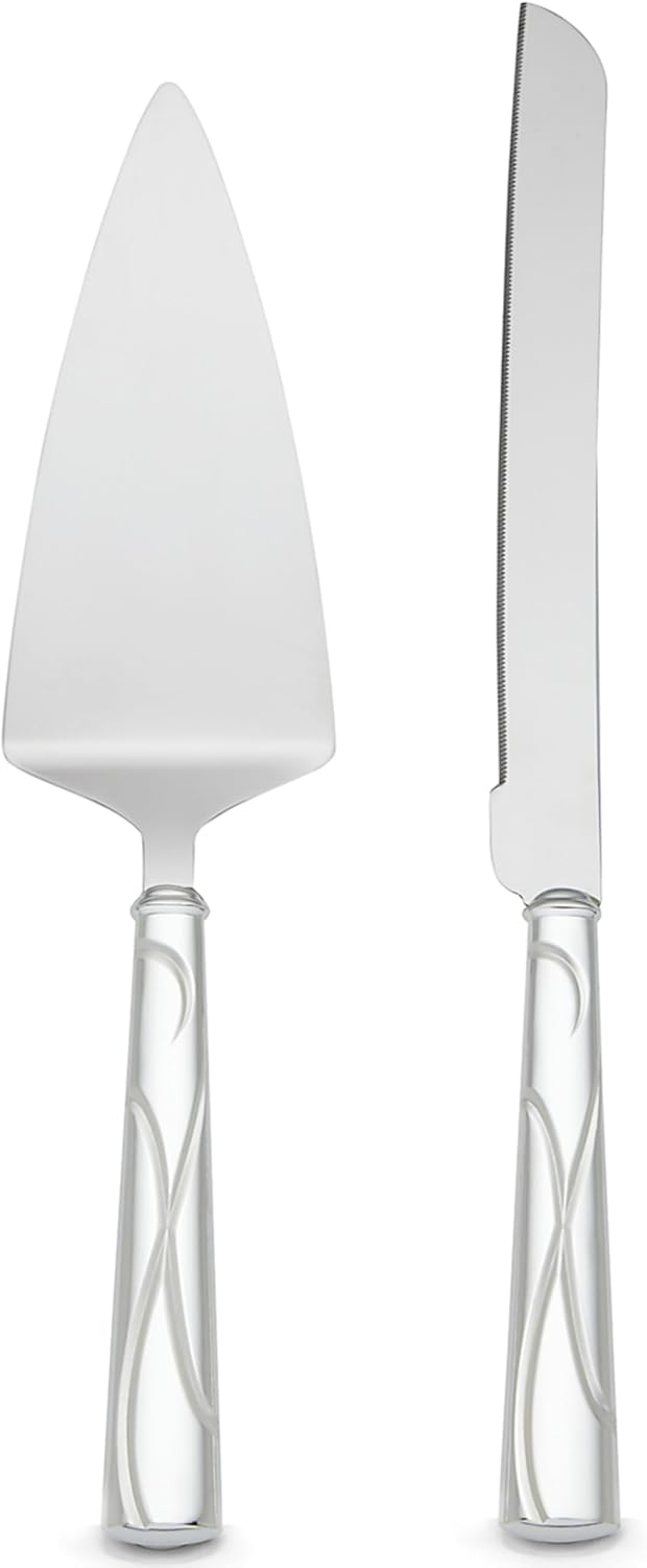 Lenox Cake Knife & Server Adorn Set, Silver