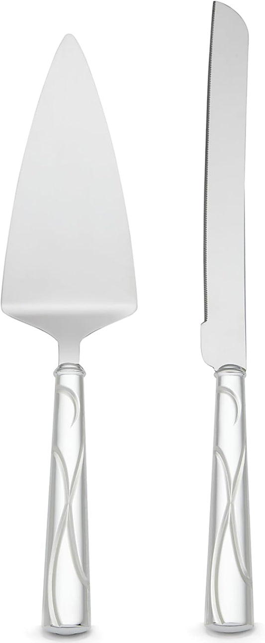 Lenox Cake Knife & Server Adorn Set, Silver