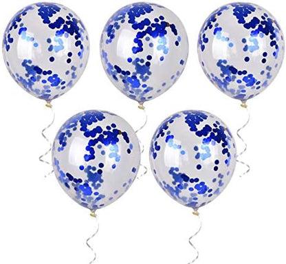 Party Balloons 12inch 50 Pcs Latex Confetti Balloons Birthday Balloons Party Decoration Wedding Baby Shower Christmas Party-Confetti Silver