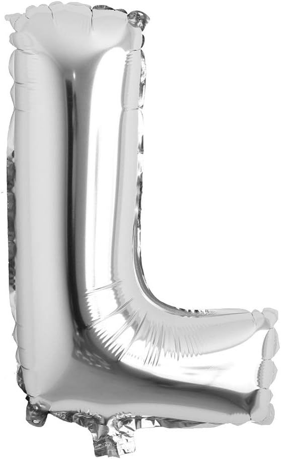 16" inch Single Silver Alphabet Letter number Balloons Aluminum Hanging Foil Film Balloon Wedding Birthday party decoration banner Air Mylar Balloons (16 inch Silver 0)