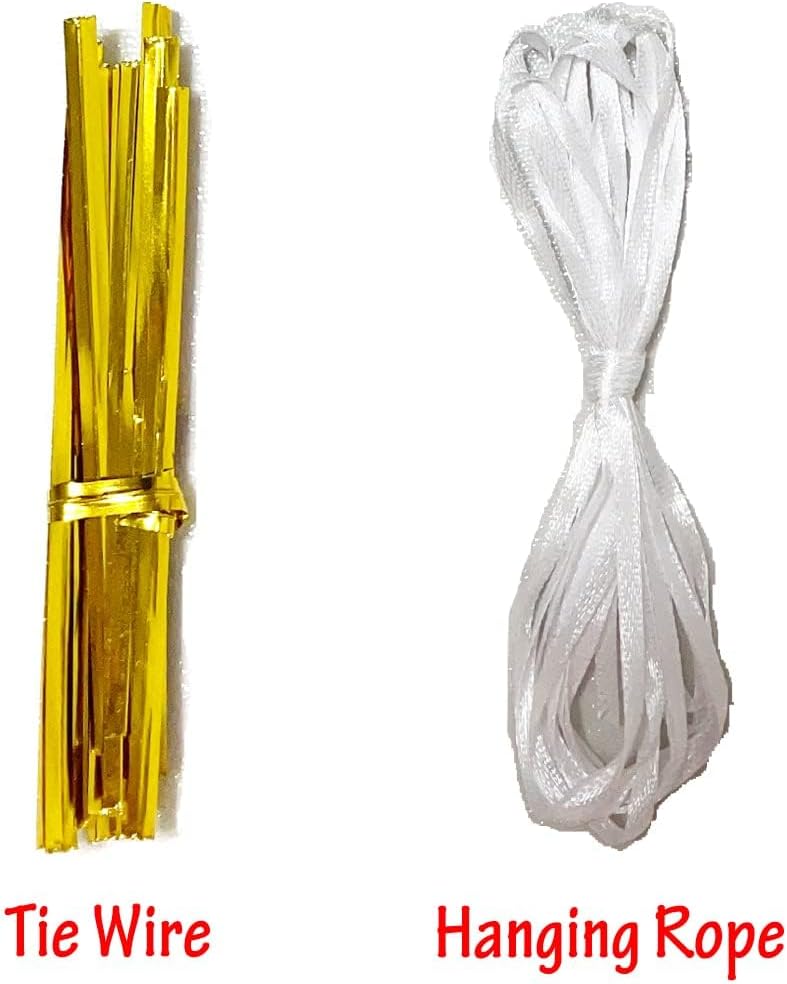 30pcs Paper Tassels Garland Banner Tissue Paper Tassel DIY Hanging Paper Decorations Party Tassel Garland Decor Baby Shower Nursery Wedding Festival Baby Shower Decoration(30, White)