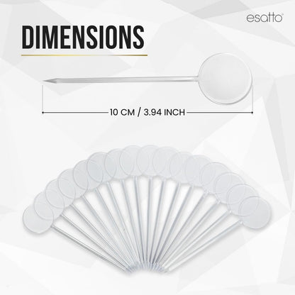1000 Pcs Cocktail Picks Prism 7.62cm (3") - Sleek, Stylish Garnish for Cocktails, Perfect Plastic Toothpicks for Appetizers & Drinks, Versatile Fancy Skewers Food Pick for Charcuterie Parties