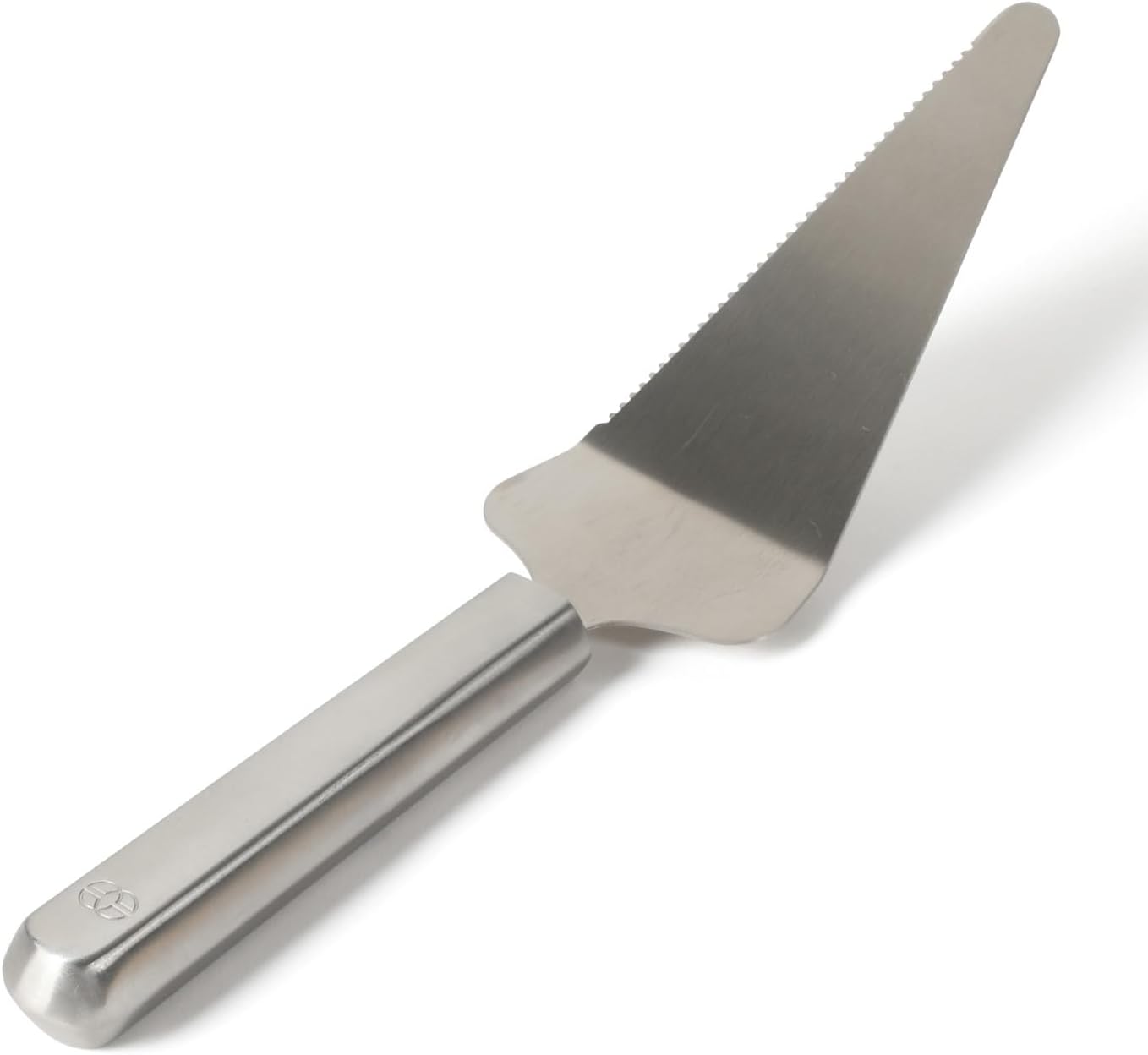 Calphalon Edge Stainless Steel Pie Server w/Thermoplastic Rubber Handle - Taupe