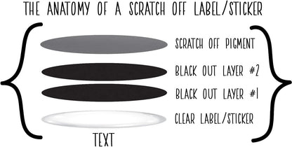 My Scratch Offs - Customizable Scratch-Off Cards Graffiti Design for Prizes, Classroom Rewards & Teacher Supplies, 50 Pack