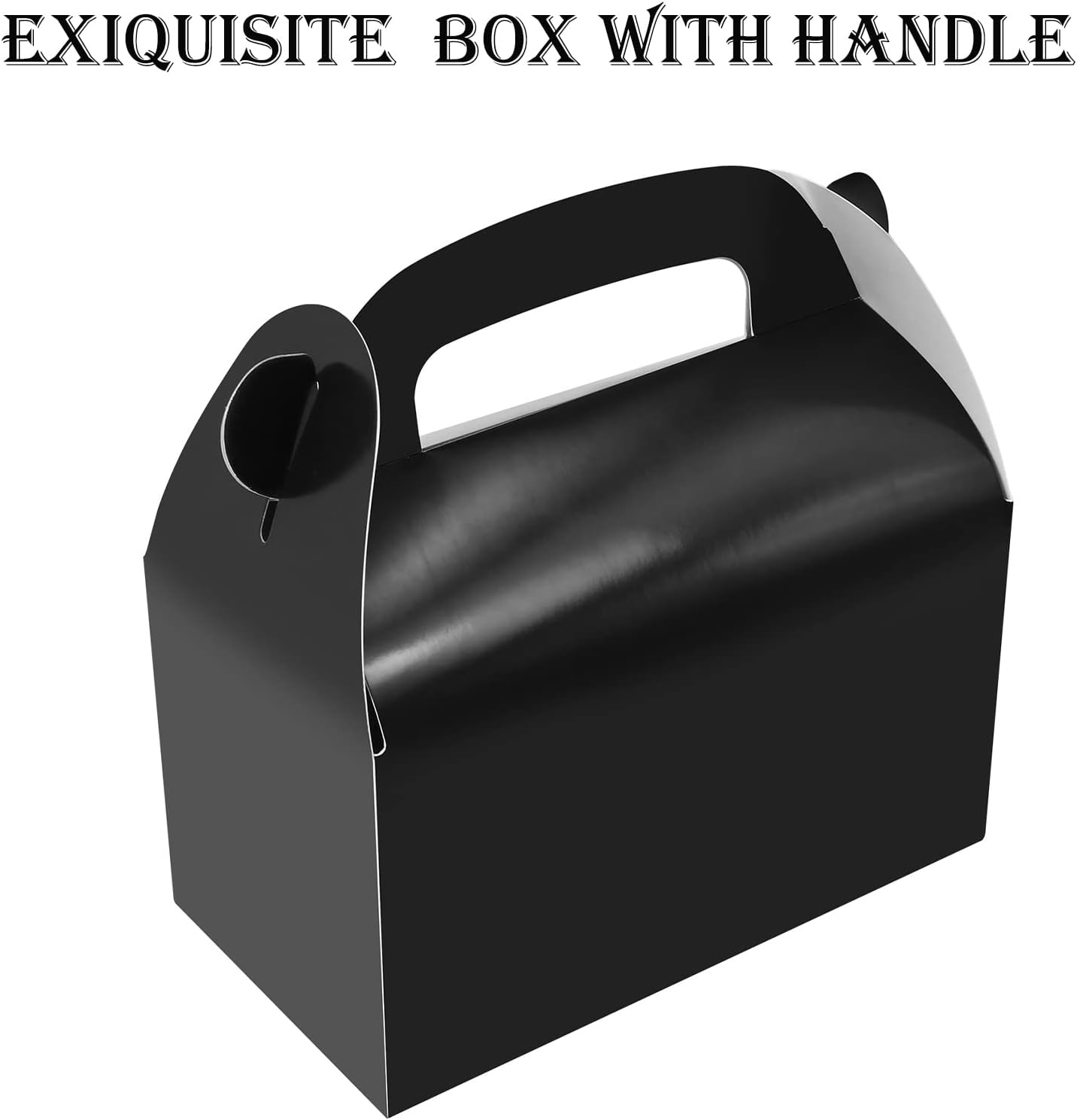 30-Pack Yellow Party Favor Treat Boxes, Goodie Candy Box, Gable Paper Gift Boxes with Handles Perfect for Construction and Chic Yellow Submarine Party Decoration Supplies