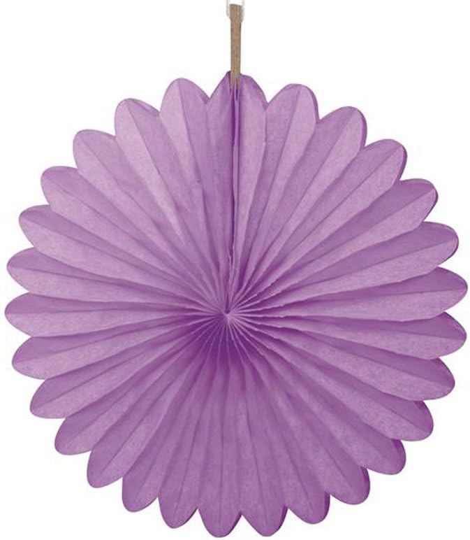 Sunflower Yellow Hanging Tissue Paper Fans - 6'', 3 Count - Perfect for Parties & Home Decor
