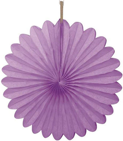 Sunflower Yellow Hanging Tissue Paper Fans - 6'', 3 Count - Perfect for Parties & Home Decor