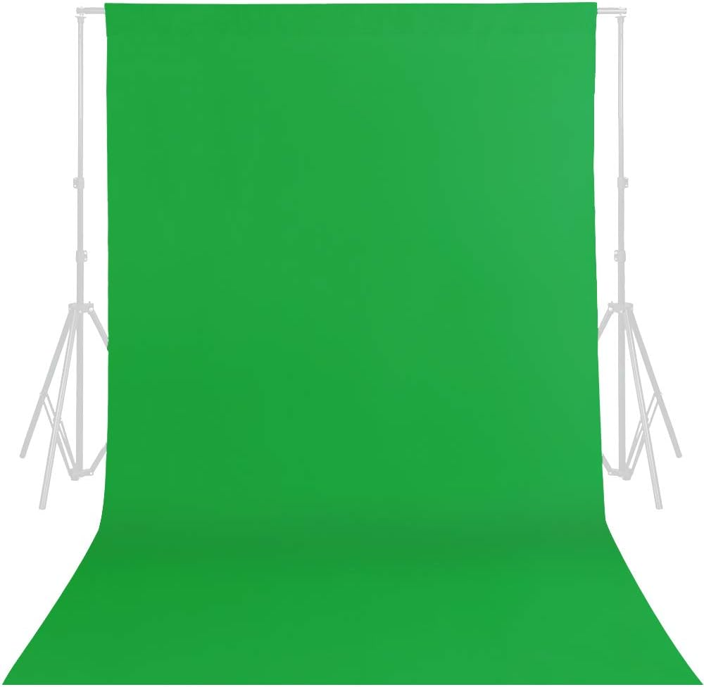 GFCC 8FTX10FT White Backdrop Background for Photography Photo Booth Backdrop for Photoshoot Background Screen Video Recording Parties Curtain