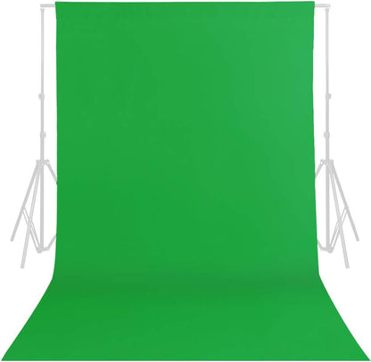 GFCC 8FTX10FT White Backdrop Background for Photography Photo Booth Backdrop for Photoshoot Background Screen Video Recording Parties Curtain
