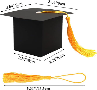 SDKI 30Pcs Graduation Cap Candy Box Graduation Party Supplies 2026 Decorations Graduation Gift Candy Boxes for Graduation Party Favor