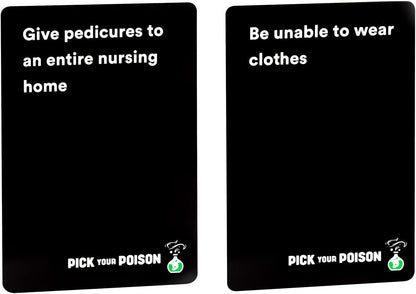 Pick Your Poison After Dark Party Game -The “What Would You Rather Do?” Family Card Game for White Elephant Parties, Stocking Stuffers + Board Games Night with Friends