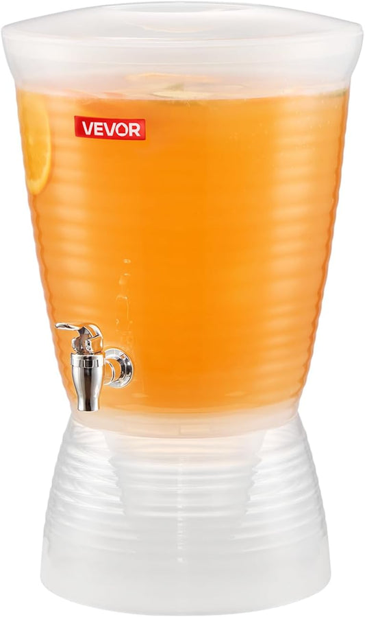 VEVOR Beverage Dispenser, 3 Gallon x 2 Drink Dispensers for Parties, Plastic Juice Dispenser with Stand Spigot Lid, Iced Tea Lemonade Juice Water Dispenser, for Restaurants, Hotels, Parties