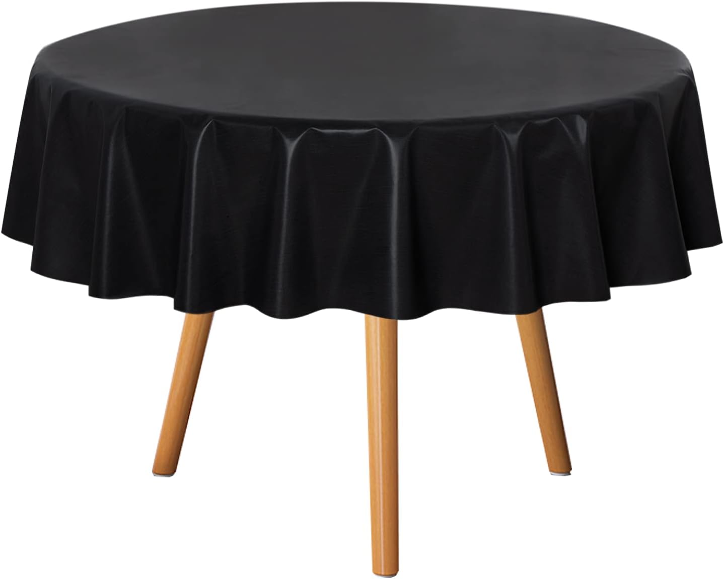 sancua Clear Plastic 100% Waterproof Tablecloth - 54 x 78 Inch - Vinyl PVC Rectangle Table Cloth Protector Oil Spill Proof Wipe Clean Table Cover for Dining Tables, Parties & Camping, Crystal Clear