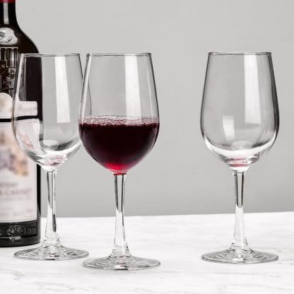 UMI UMIZILI 12 Ounce - Set of 12, Classic Durable Red/White Wine Glasses For Party