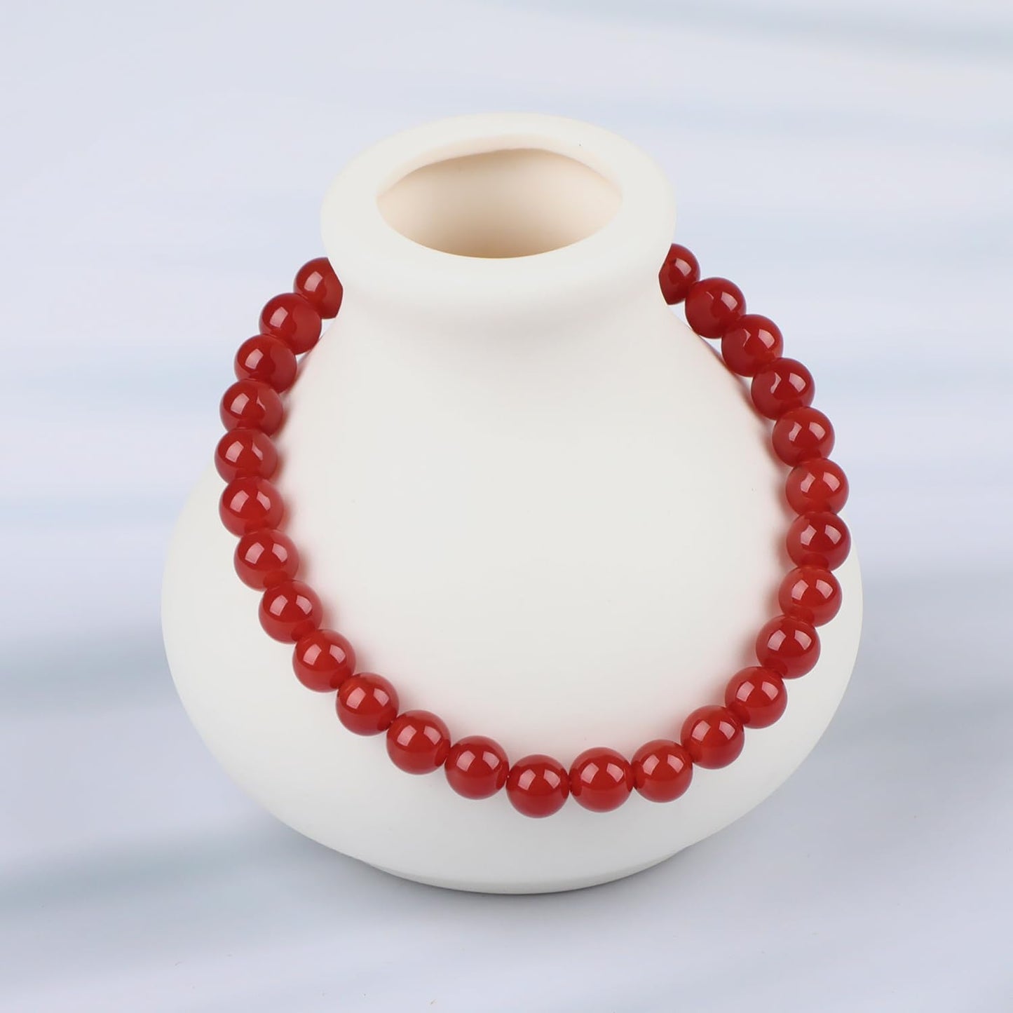 LPBeads Handmade Natural Gemstone Stretch Elastic Bracelet Healing Crystal Round Stone Beads Jewelry Gifts for Women Men