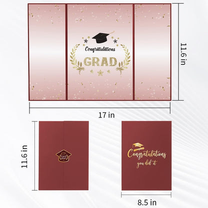 Graduation Decorations 2026, Black Gold Graduation Guest Book, Class of 2026 Grad Guestbook for Graduates Signature Congrats Grad Graduation Party Decorations Favors Supplies Gifts Idea Table Decor