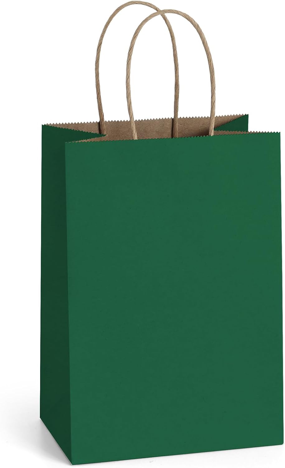 BagDream Gift Bags 100Pcs 5.25x3x8 Small Kraft Paper Gift Bags with Handles Bulk, Brown Paper Sacks for Small Business, Retail, Merchandise, Wedding Birthday Party Favor