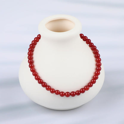 LPBeads Handmade Natural Gemstone Stretch Elastic Bracelet Healing Crystal Round Stone Beads Jewelry Gifts for Women Men