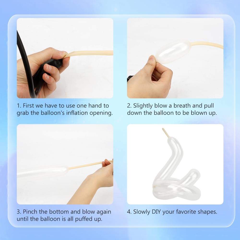 260 Balloons Clear 100 Pcs Long Balloons For Tying Balloon Arch Back To School Animal Balloon Clear 260 Globos Largos Para Hacer Figuras Birthday Valentines Party Decor