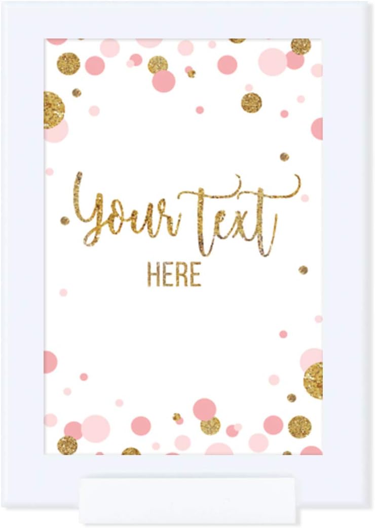 Andaz Press Blush Pink Gold Glitter Girl Baby Shower, Printable Table Tent Place Cards, 20-Pack, Seat Placement Cards Blank Place Cards For Table Settings Name Cards for Wedding, Graduation Food Cards - Colors B