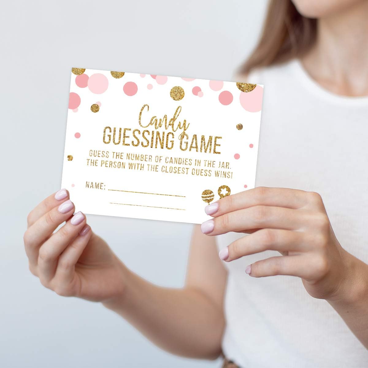 Andaz Press Blush Pink Gold Glitter Girl Baby Shower, Printable Table Tent Place Cards, 20-Pack, Seat Placement Cards Blank Place Cards For Table Settings Name Cards for Wedding, Graduation Food Cards - Colors A