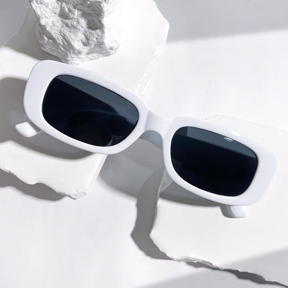 SUNOVELTIES 10 Pack Rectangle Sunglasses for Women Retro Narrow Square Glasses 90s Aesthetic Vintage Eyewear Uniex Adult