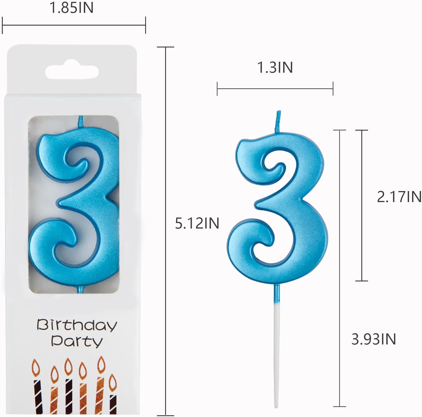 PHD CAKE 10-Count 0-9 Gold Number Birthday Candles, Number One Birthday, Gold Number Candles, Party Celebration, Baby Showers