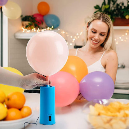 Electric Balloon Air Pump - Portable Inflato Blower for All 260 Balloons, Great for Long Animal Balloon Foil Balloons Inflator Pump for Event & Party Decoration(Sky Blue)