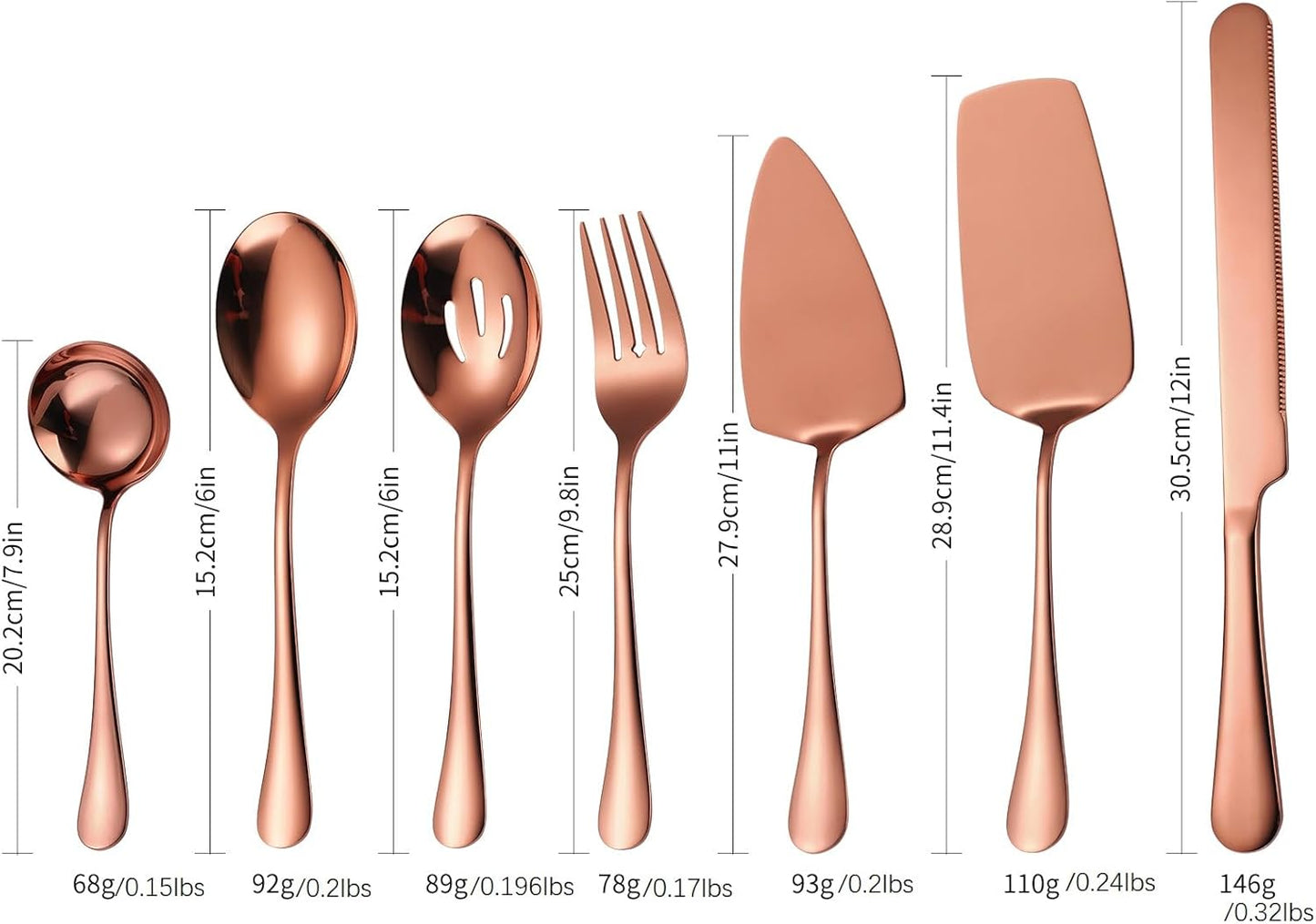 Stainless Steel Serving Utensil Set 10-Piece Buffet Flatware Catering Silverware with Bread Tong,Cake Spatula,Serving Ladles,Salad Fork,Cheese Knife,Large Spoon for Parties Buffet