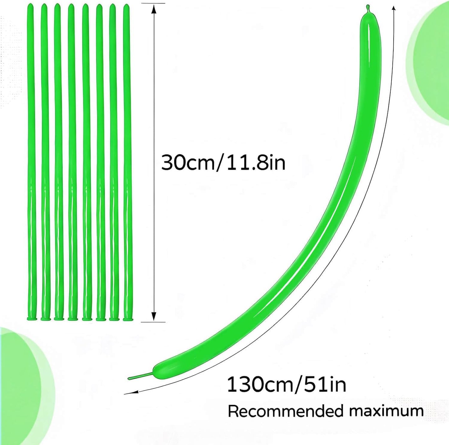 260 Clear Long Balloons for Animals, Thickening Skinny Latex Twisting for Arch Modeling Magic Clown Birthday Wedding Party Decorations 100pcs