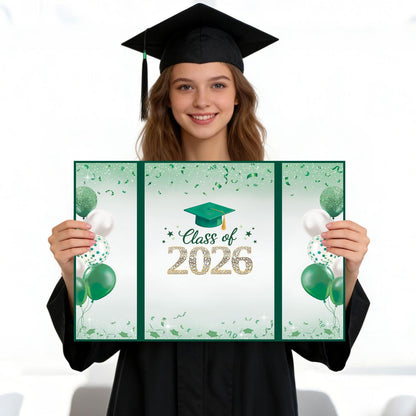 QIYANPAX Graduation Guest Book 2026, Blue and Gold Graduation Decorations Class of 2026, Graduation Signature Book, Congrats Grad Guest Book Alternative, Unique Graduation Gifts