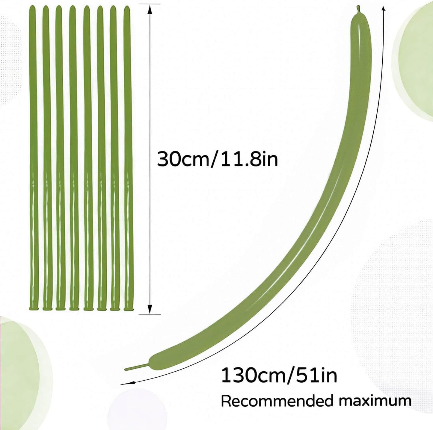 260 Clear Long Balloons for Animals, Thickening Skinny Latex Twisting for Arch Modeling Magic Clown Birthday Wedding Party Decorations 100pcs