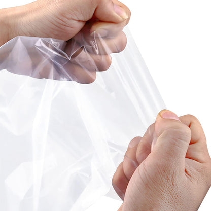Zcintert Clear Cello Cellophane Treat Bags, 100 Pcs - 7.9" x 11" (2mils), Plastic Gift Bags for Candy, Party Favor, Cookies, Candies Packaging, with 4” Twist Ties